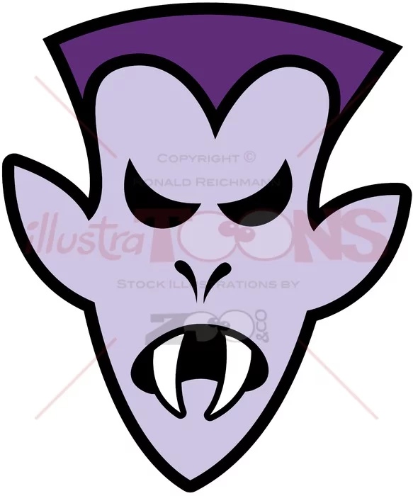 Angry Halloween Dracula - illustratoons