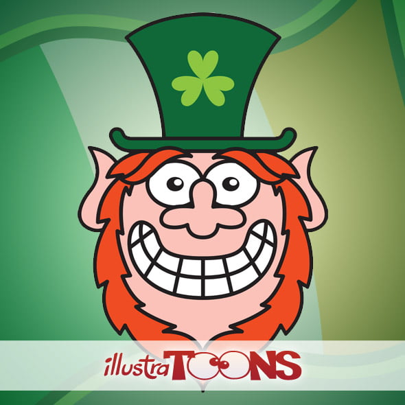 Saint Paddy's Day Leprechauns Faces Collection