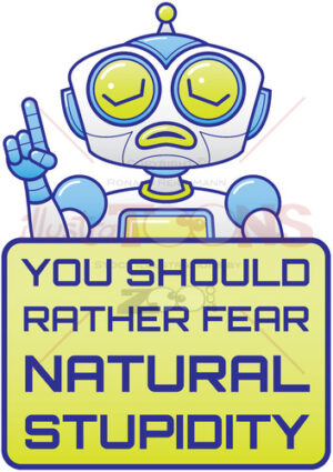 A Wise Robot Reveals the Truth about Artificial Intelligence: Overcoming Fear of the Unknown - illustratoons